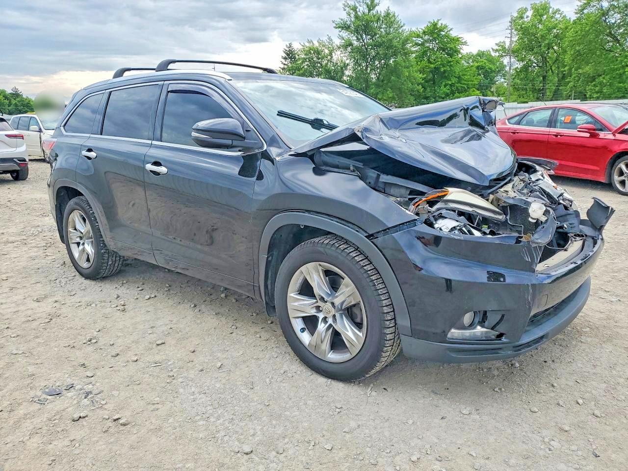 2014 Toyota Highlander Limited Черный vin: 5TDDKRFH2ES044003