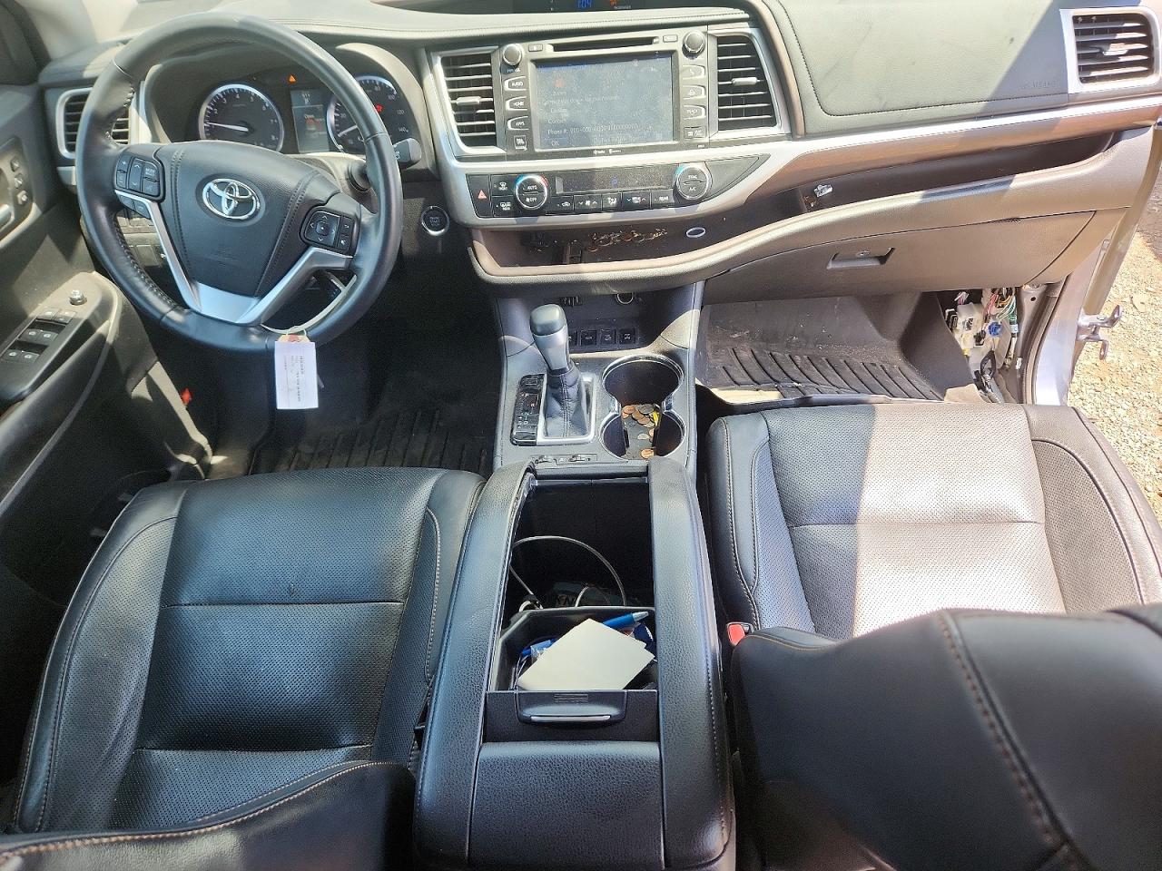 2015 Toyota Highlander Limited Blue vin: 5TDDKRFH2FS072420