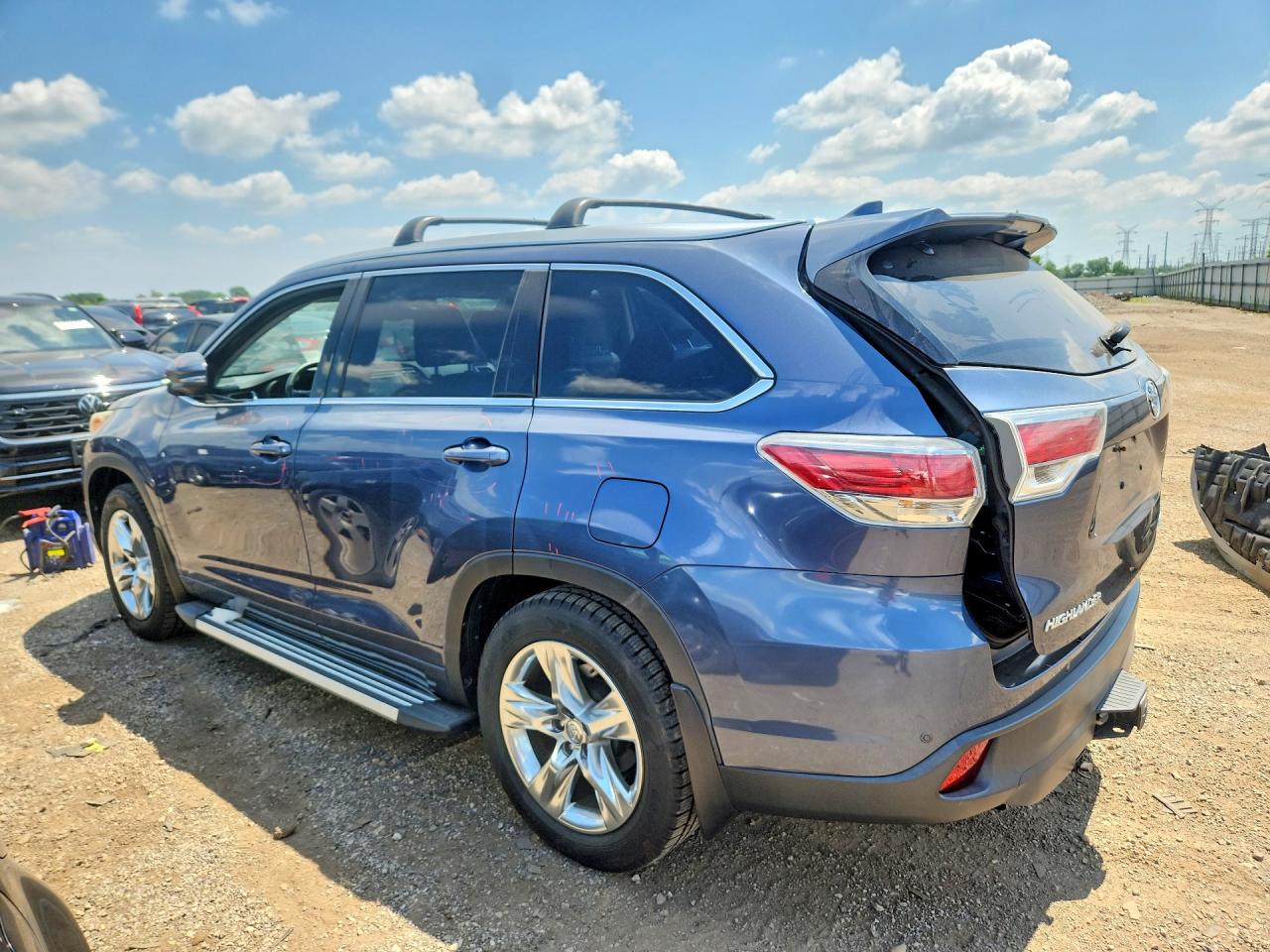 2015 Toyota Highlander Limited Blue vin: 5TDDKRFH2FS072420