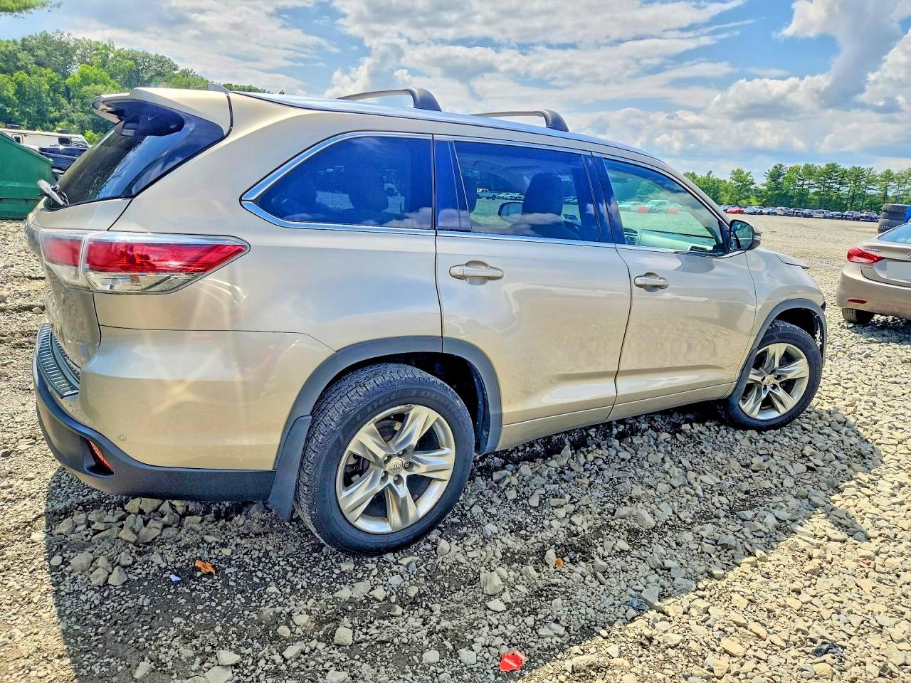 2015 Toyota Highlander Limited Gold vin: 5TDDKRFH2FS116609