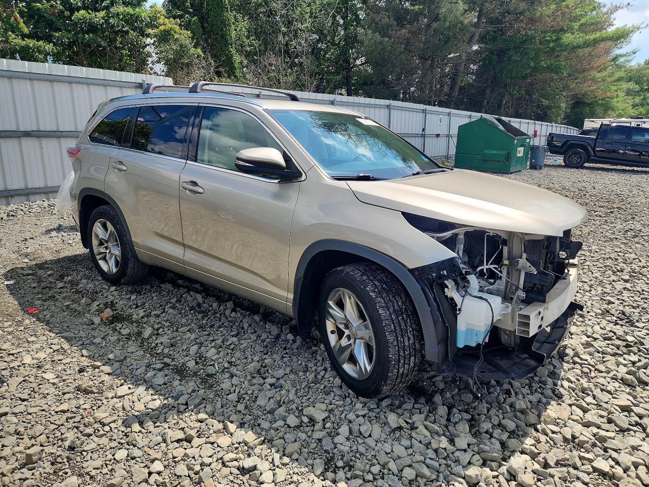 2015 Toyota Highlander Limited Gold vin: 5TDDKRFH2FS116609