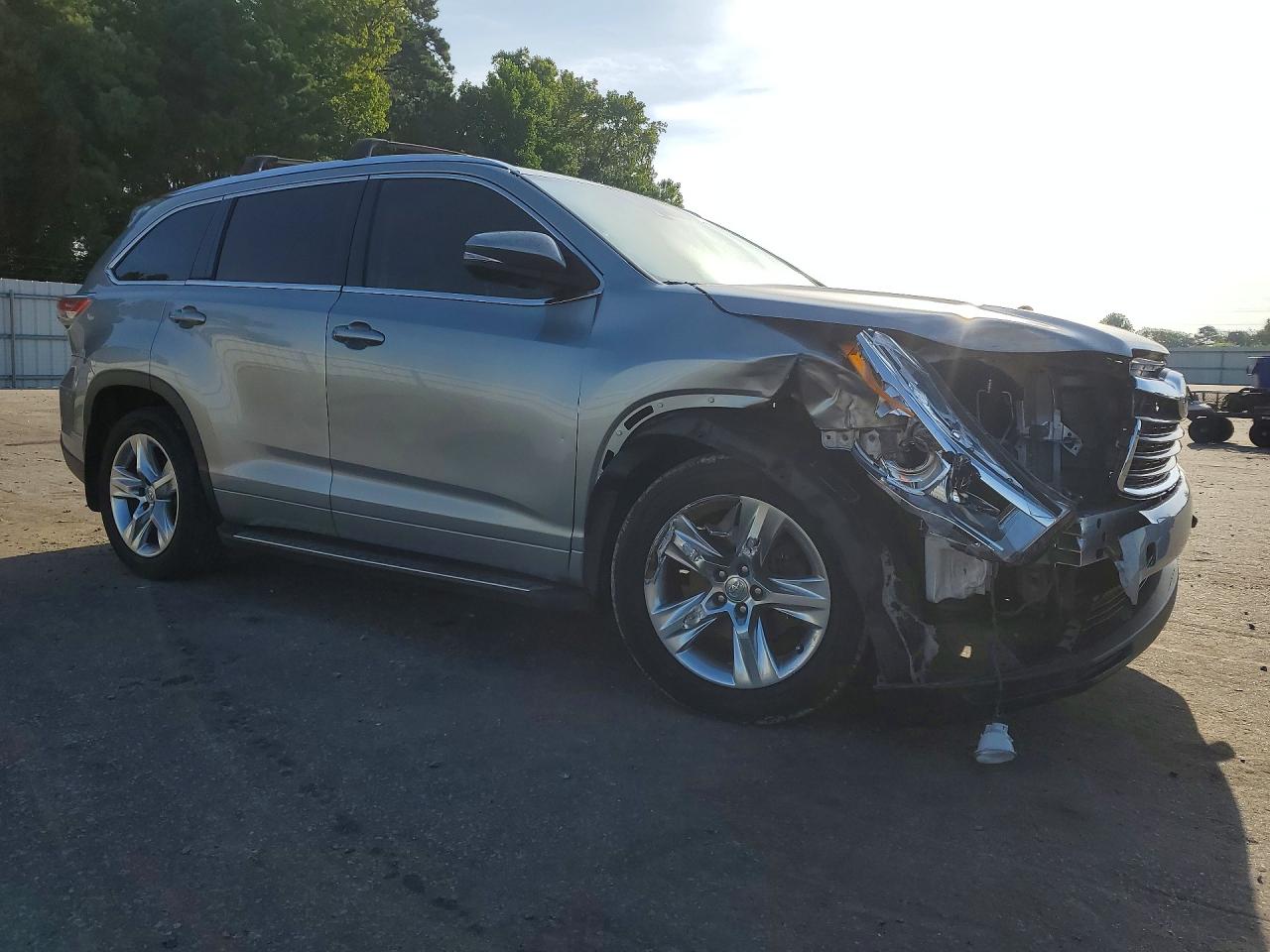 2015 Toyota Highlander Limited Platinum Silver vin: 5TDDKRFH2FS191276