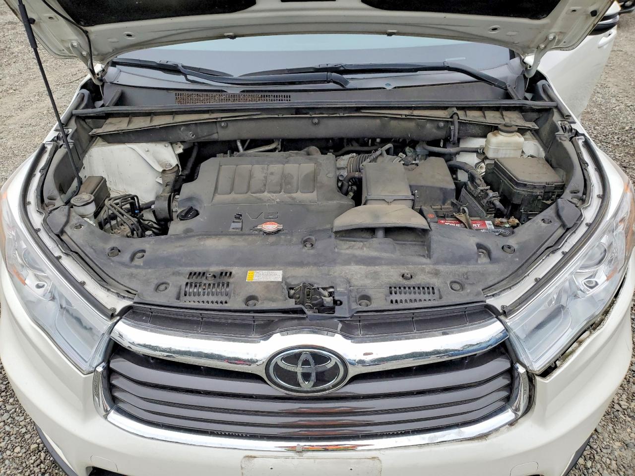 2015 Toyota Highlander Limited Platinum White vin: 5TDDKRFH2FS205225