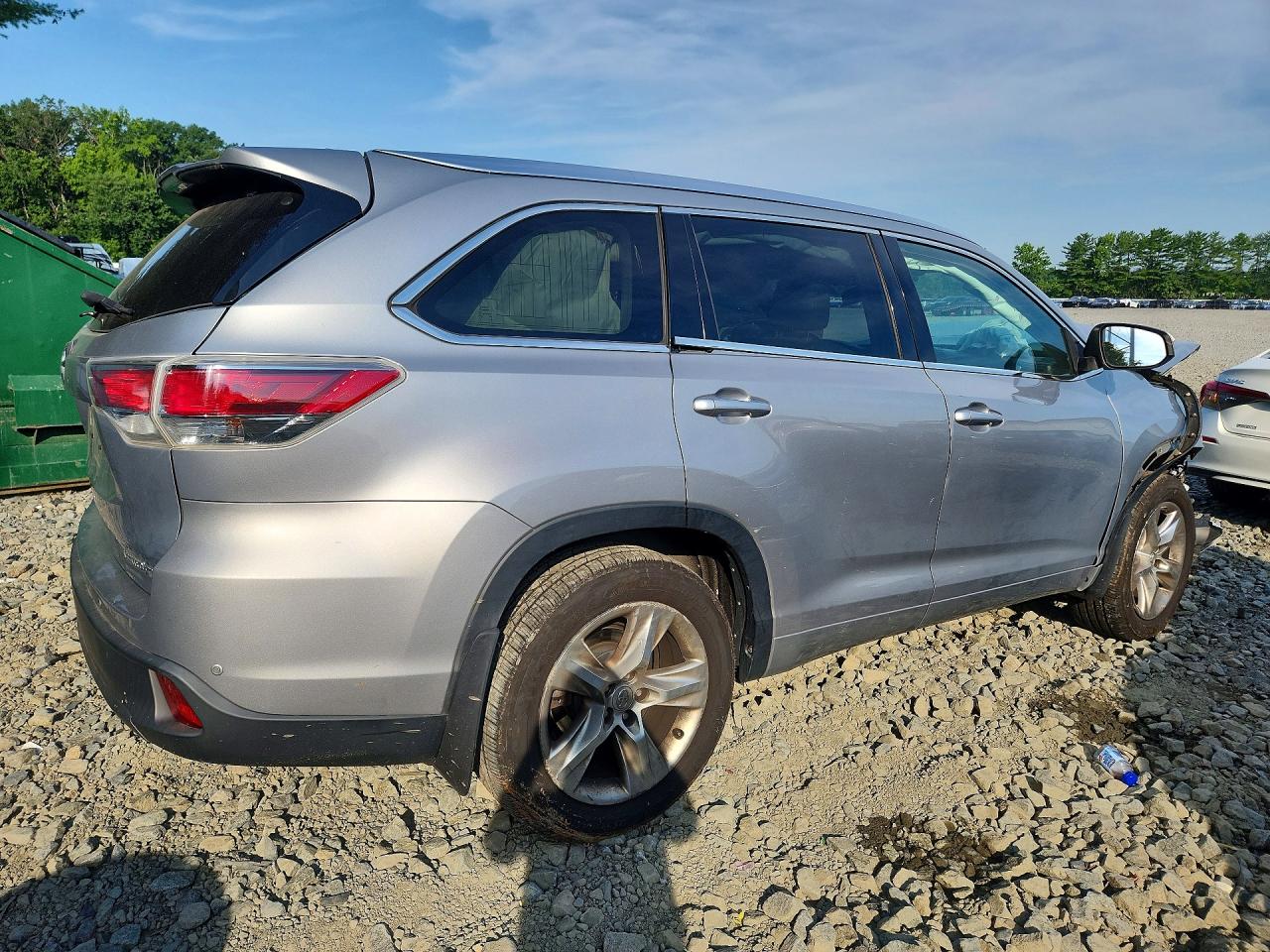 2014 Toyota Highlander Limited Silver vin: 5TDDKRFH3ES027243