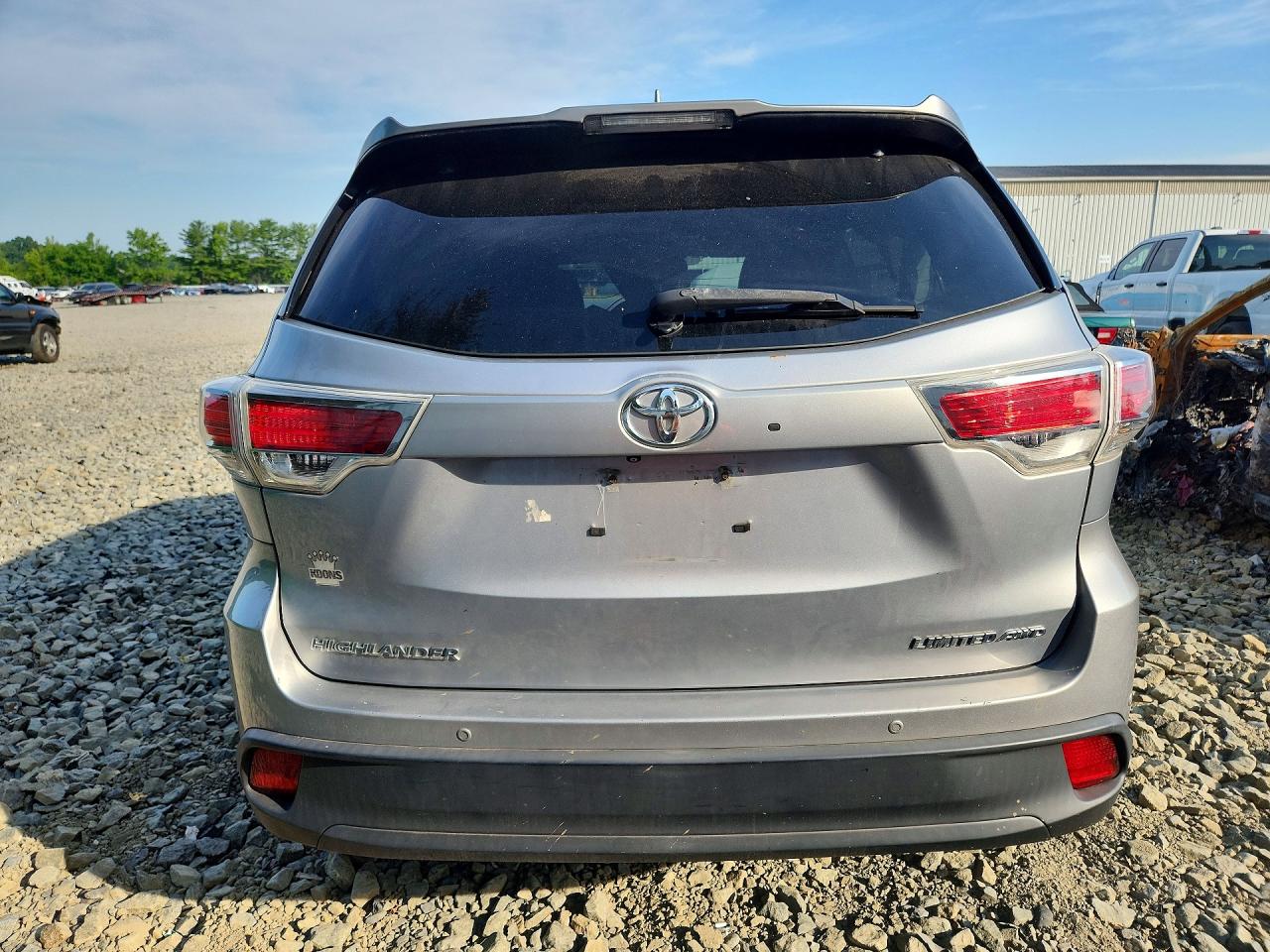 2014 Toyota Highlander Limited Silver vin: 5TDDKRFH3ES027243