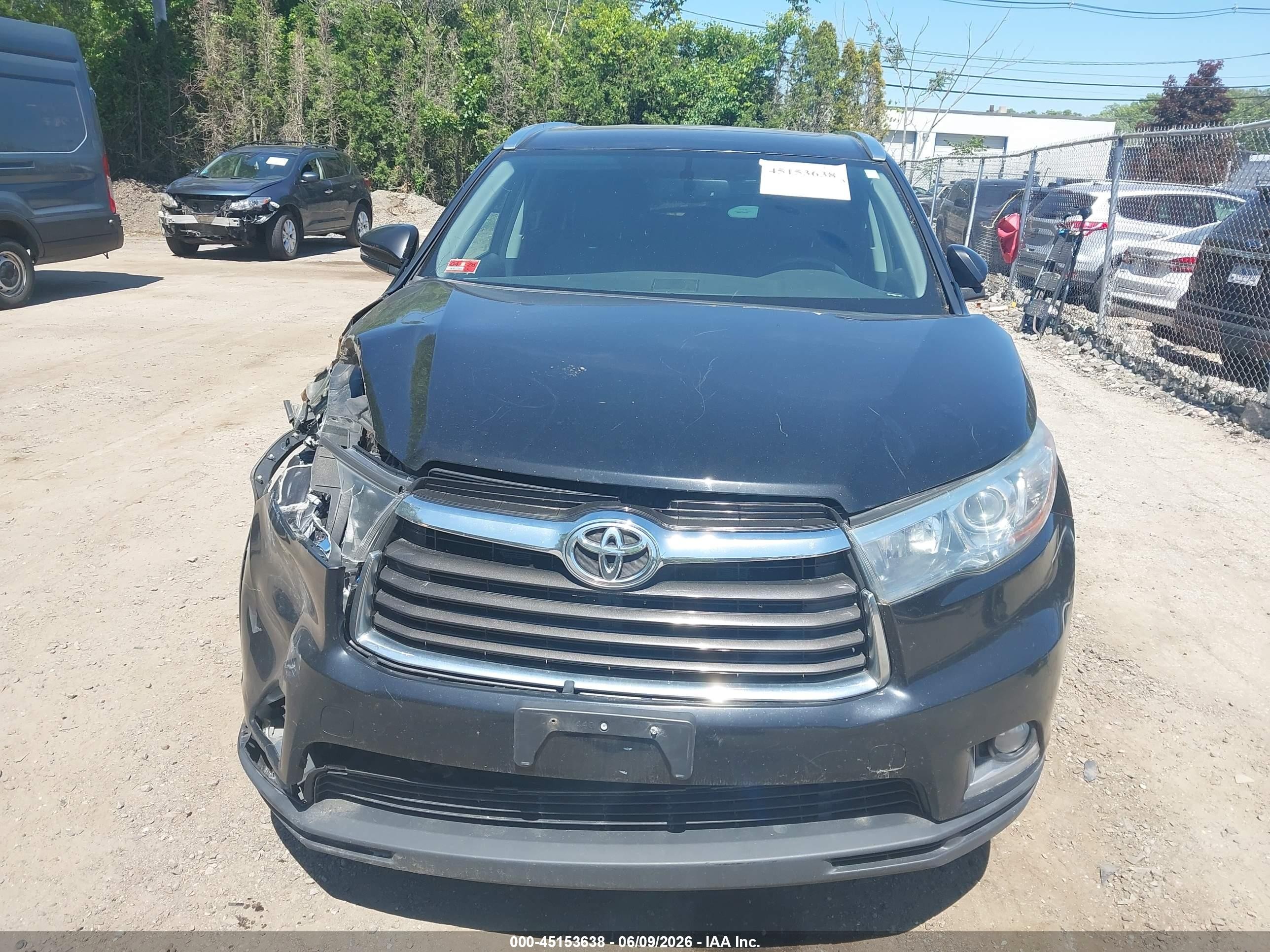 2014 Toyota Highlander Limited V6 Black vin: 5TDDKRFH3ES044110