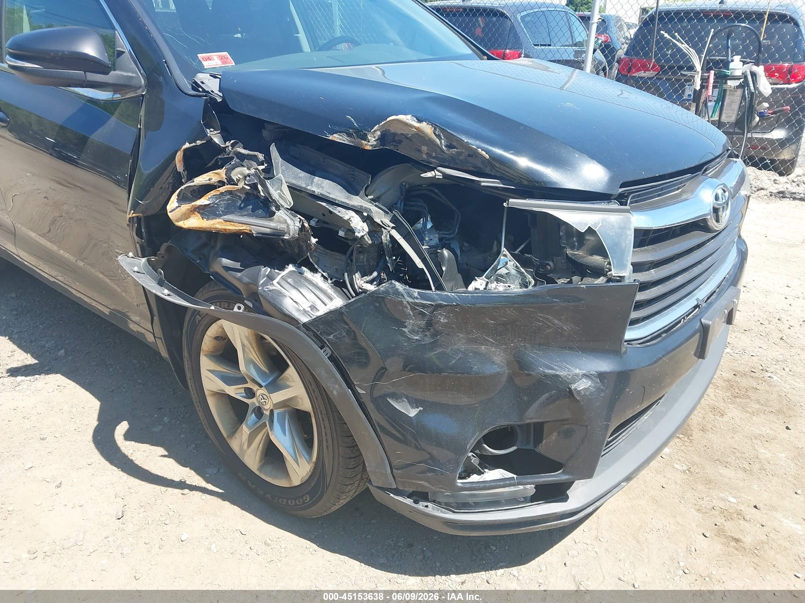 2014 Toyota Highlander Limited V6 Black vin: 5TDDKRFH3ES044110