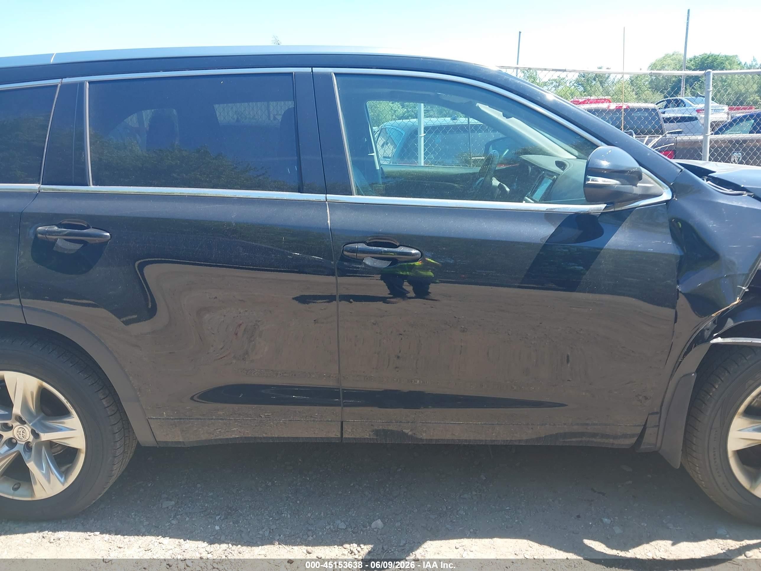 2014 Toyota Highlander Limited V6 Black vin: 5TDDKRFH3ES044110