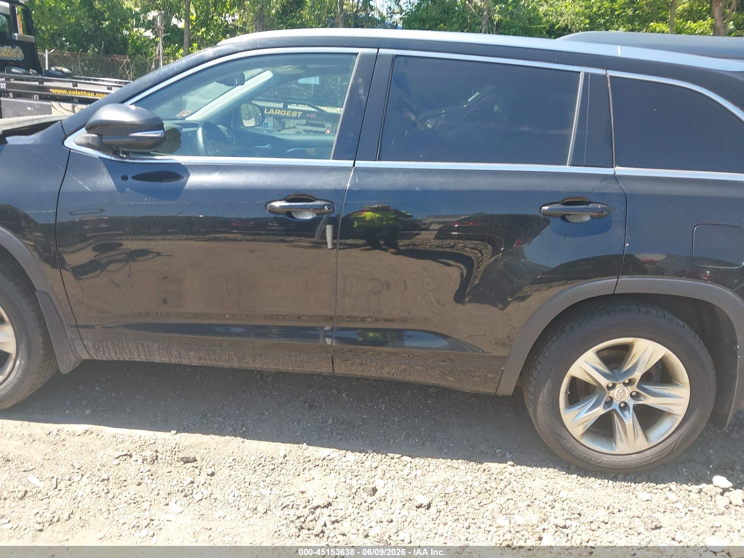 2014 Toyota Highlander Limited V6 Black vin: 5TDDKRFH3ES044110