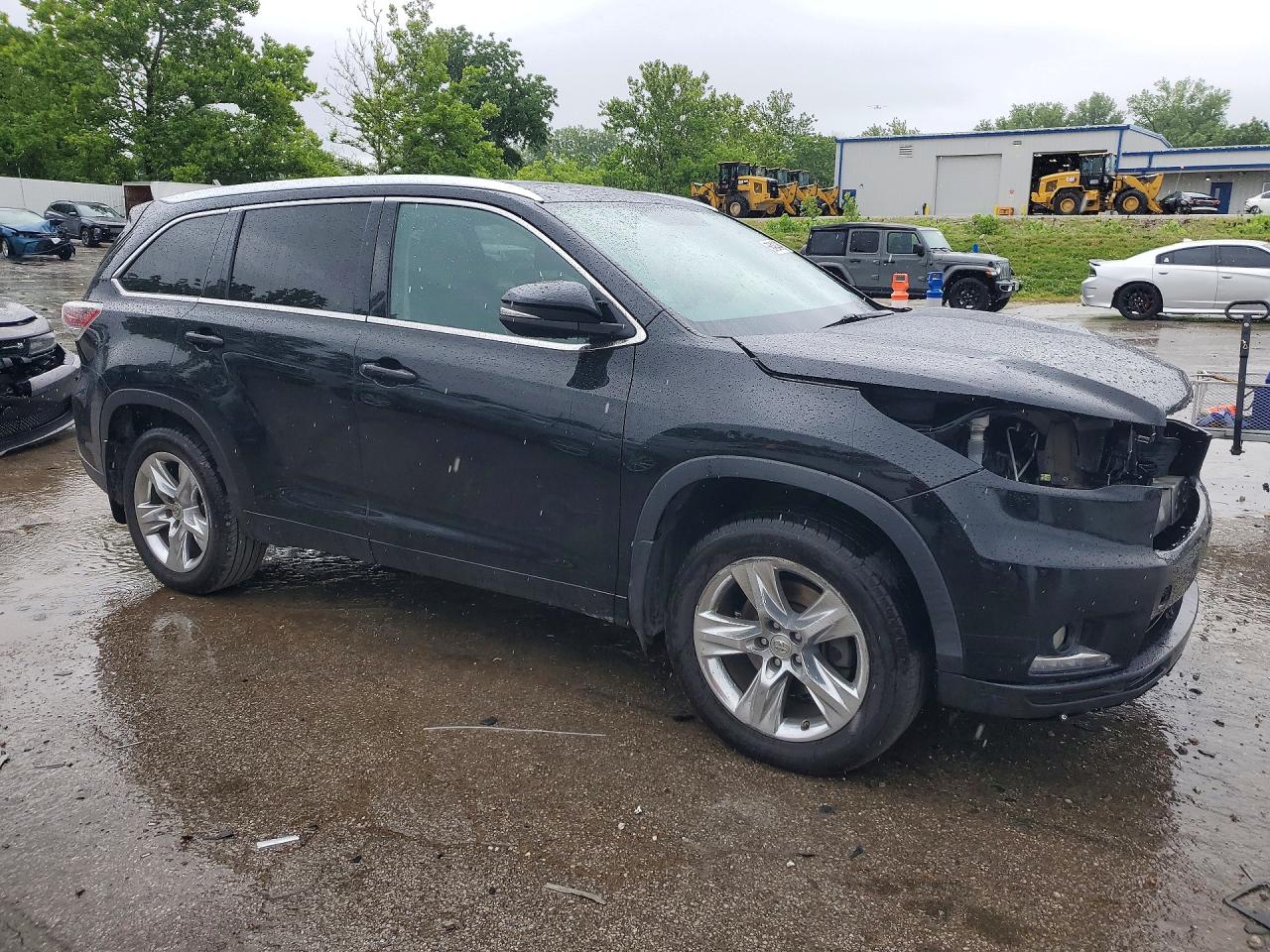 2014 Toyota Highlander Limited Black vin: 5TDDKRFH3ES049355