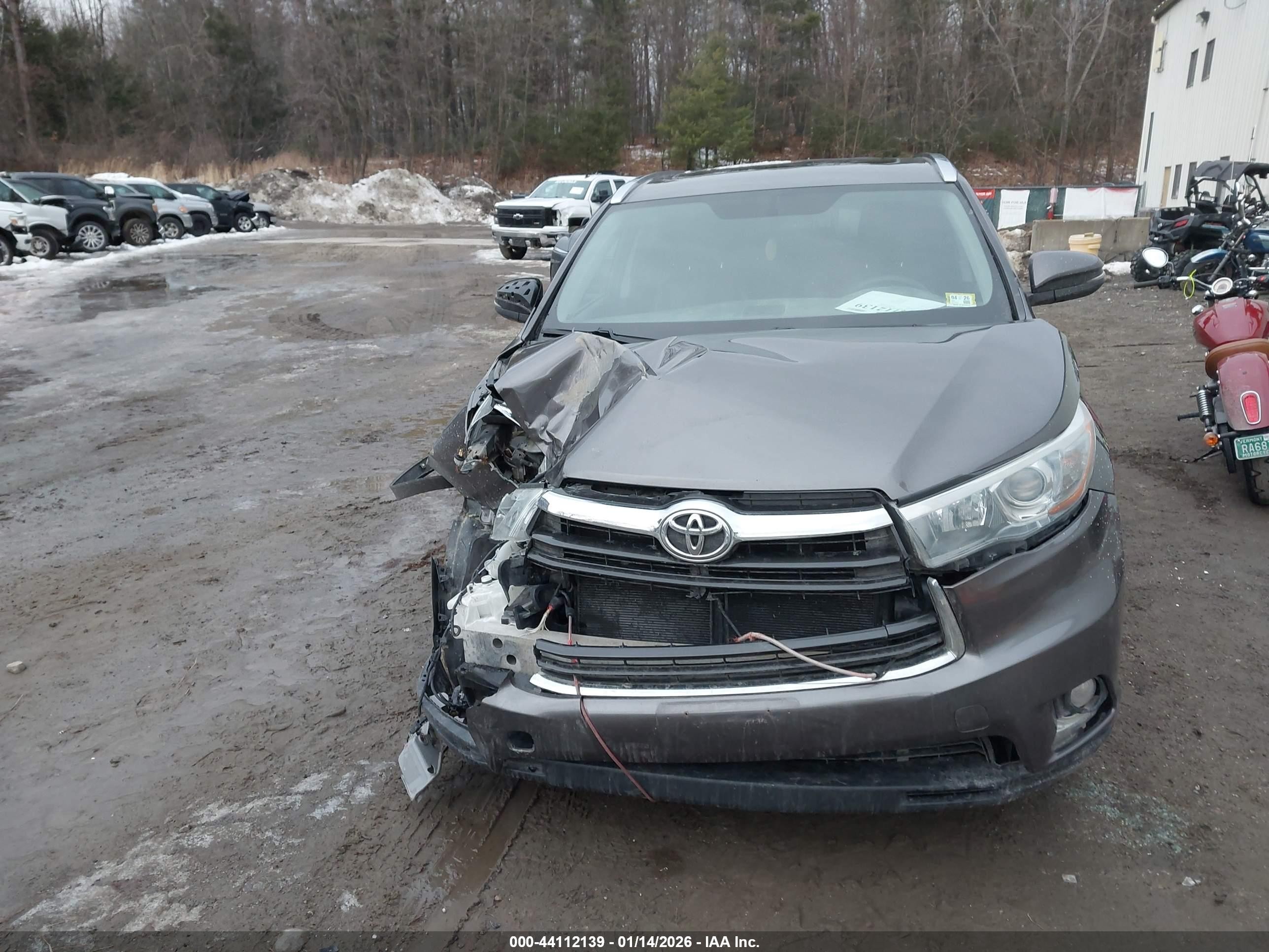 2014 Toyota Highlander Limited V6 Gray vin: 5TDDKRFH3ES059920