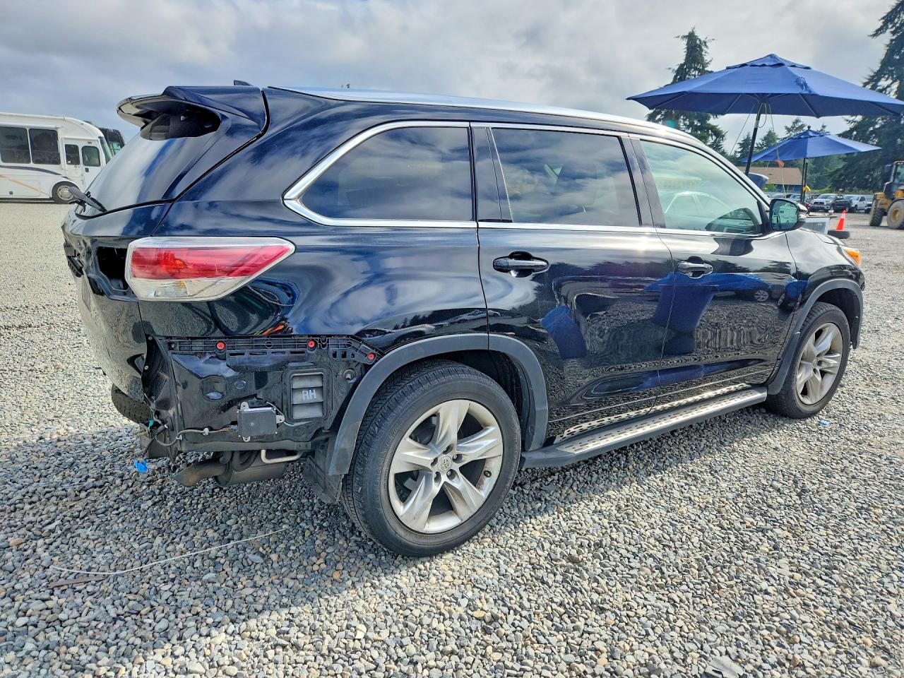 2014 Toyota Highlander Limited Platinum Черный vin: 5TDDKRFH3ES061778