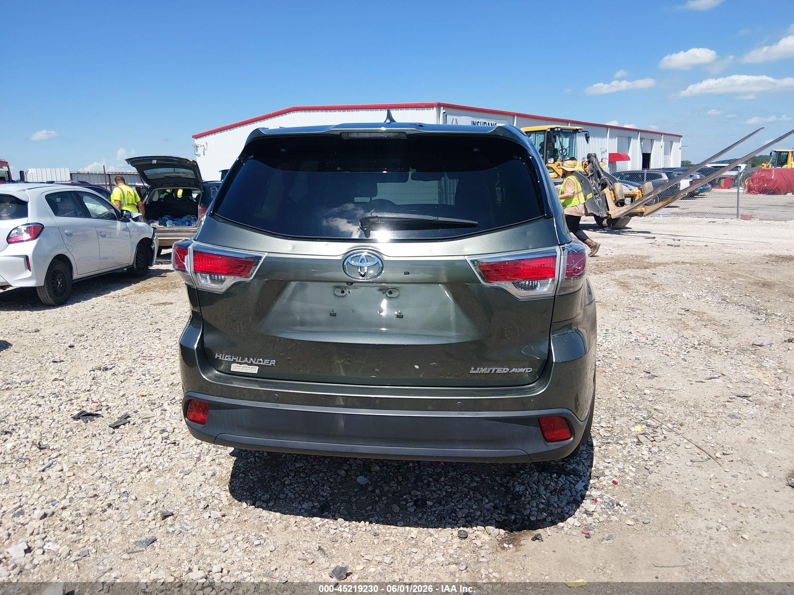 2015 Toyota Highlander Limited Platinum V6 Серый vin: 5TDDKRFH3FS088397