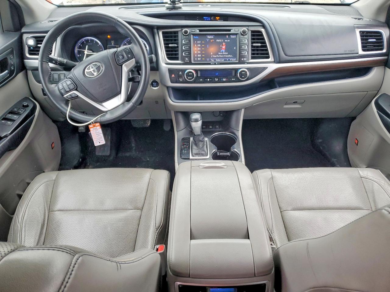 2015 Toyota Highlander Limited White vin: 5TDDKRFH3FS103593