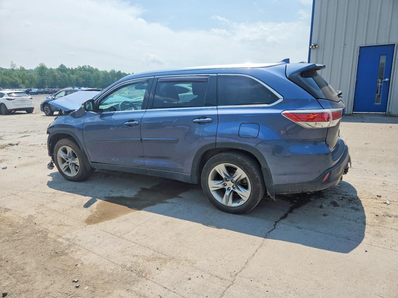 2015 Toyota Highlander Limited Platinum Blue vin: 5TDDKRFH3FS109278
