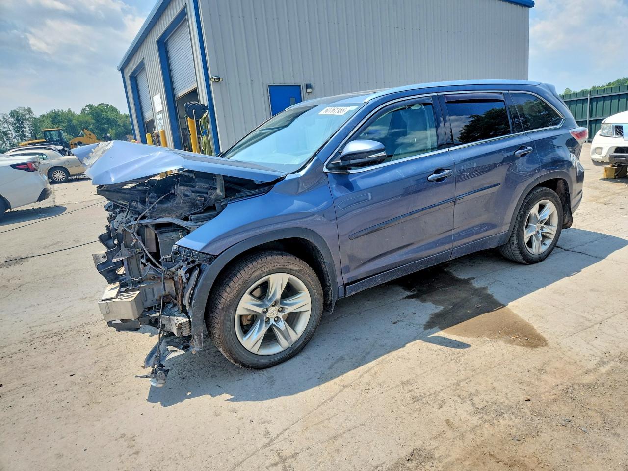 2015 Toyota Highlander Limited Platinum Blue vin: 5TDDKRFH3FS109278