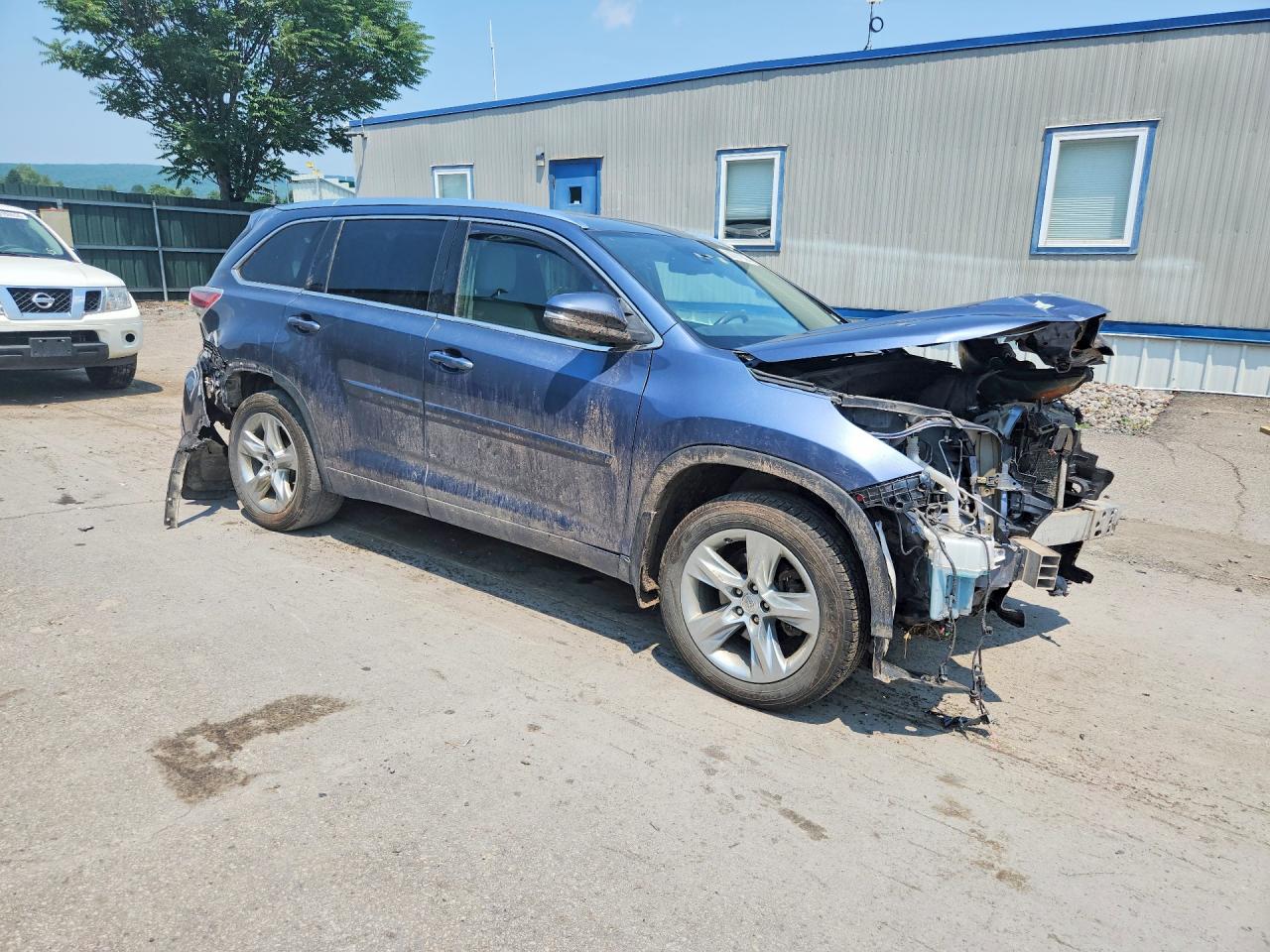 2015 Toyota Highlander Limited Platinum Blue vin: 5TDDKRFH3FS109278