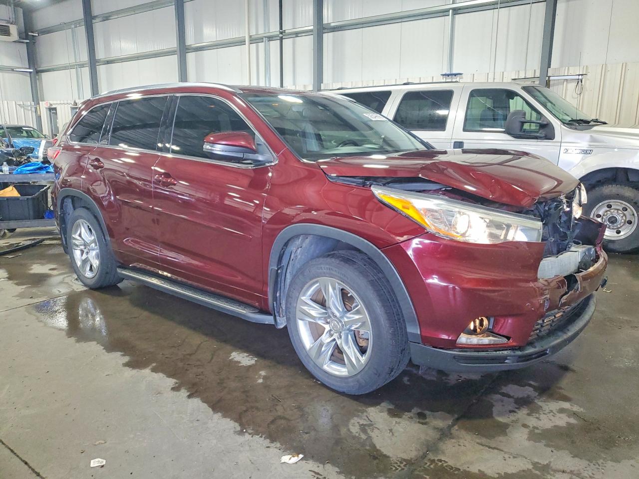 2015 Toyota Highlander Limited Platinum Maroon vin: 5TDDKRFH3FS114450