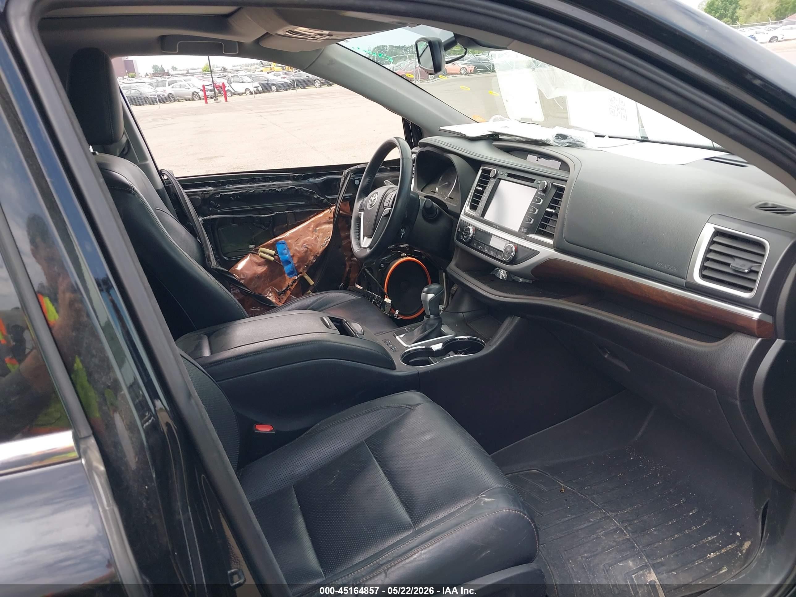 2015 Toyota Highlander Limited Platinum V6 Black vin: 5TDDKRFH3FS122967