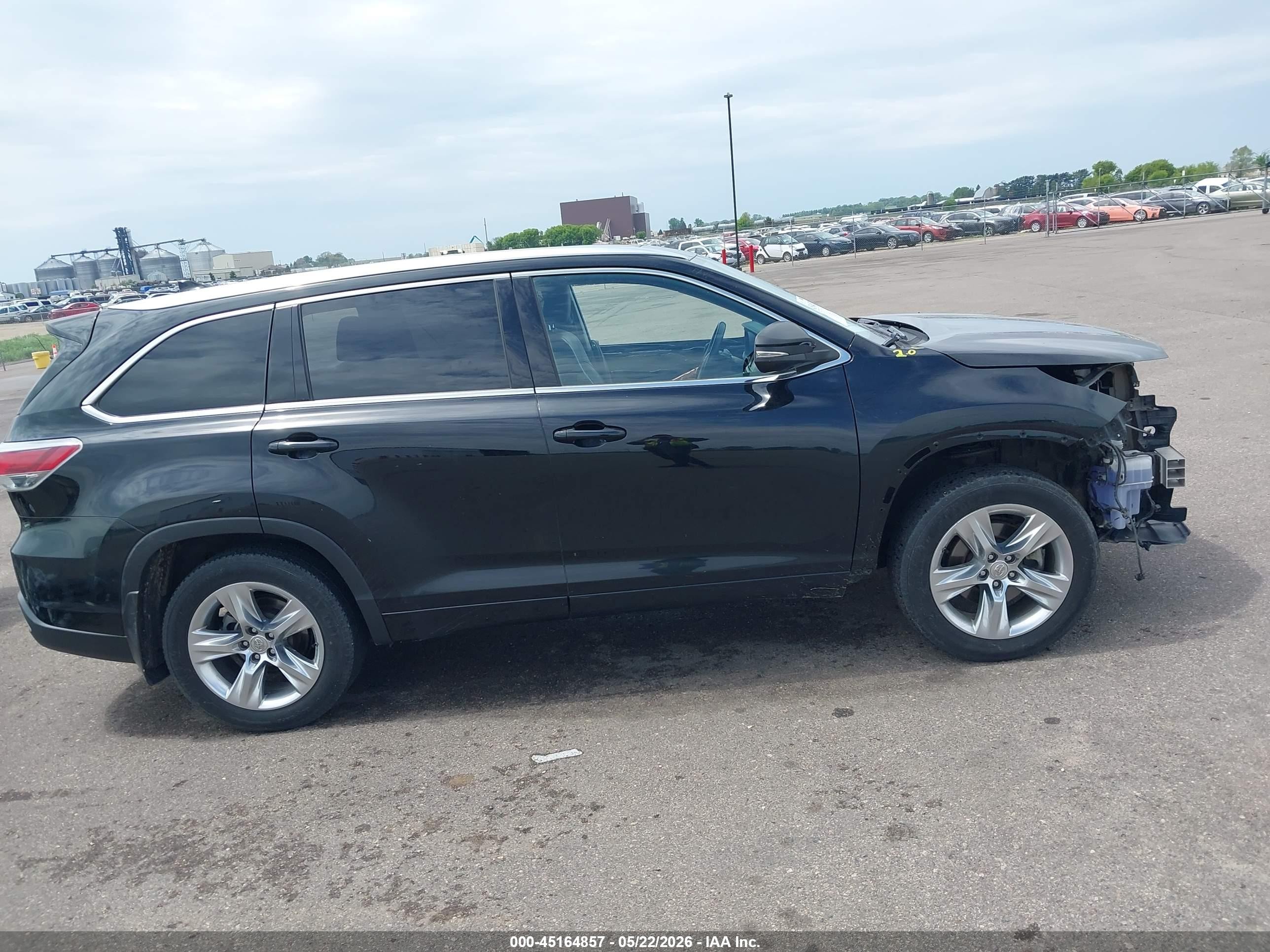 2015 Toyota Highlander Limited Platinum V6 Black vin: 5TDDKRFH3FS122967