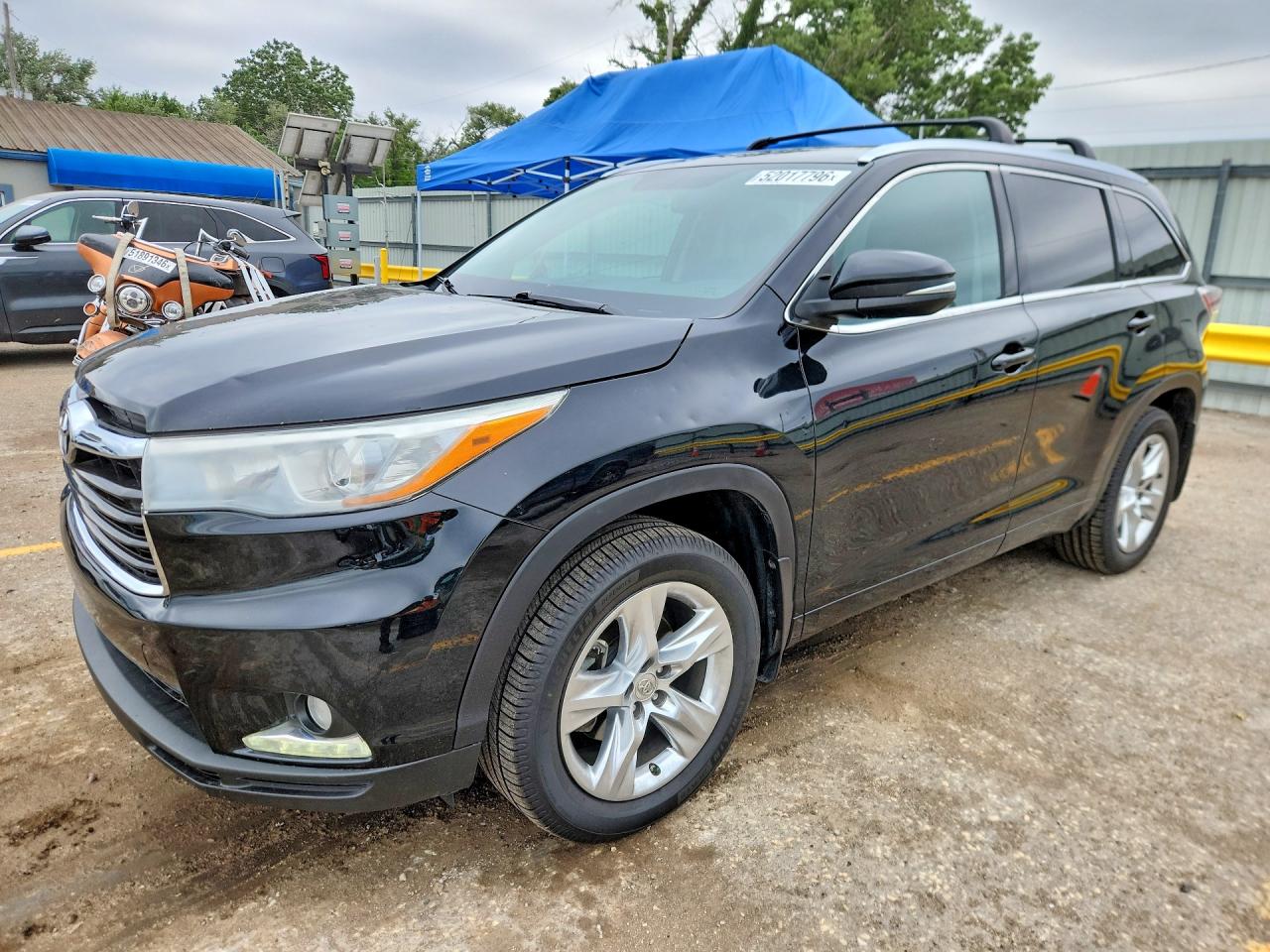 2015 Toyota Highlander Limited Black vin: 5TDDKRFH3FS178651