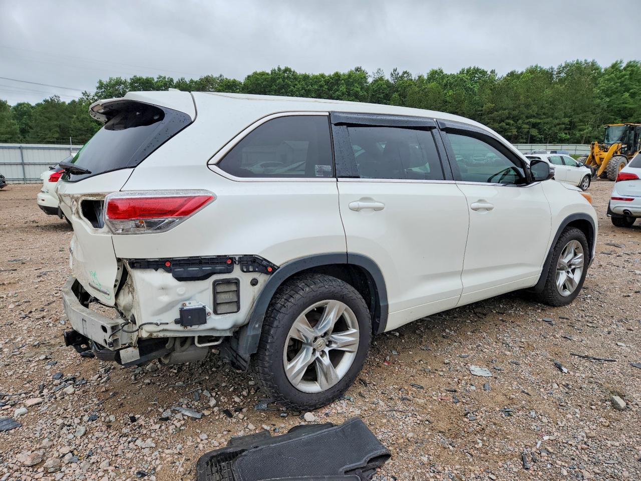 2014 Toyota Highlander Limited Platinum Белый vin: 5TDDKRFH4ES005395