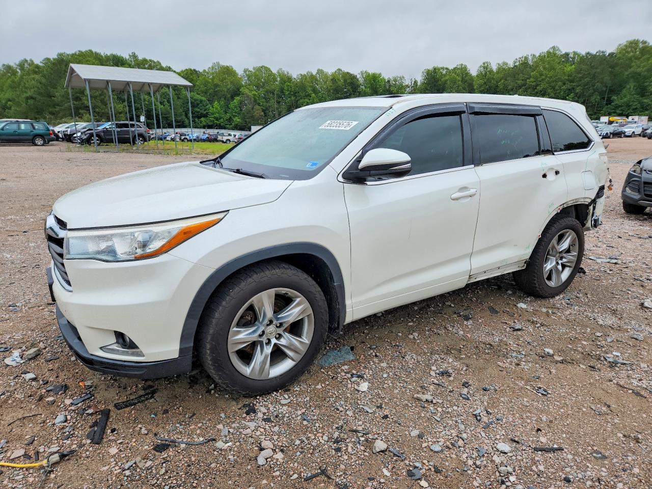 2014 Toyota Highlander Limited Platinum White vin: 5TDDKRFH4ES005395