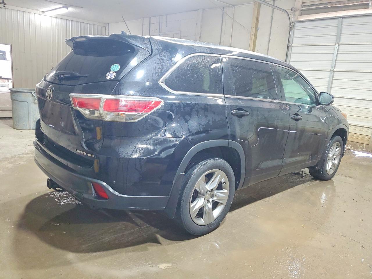 2014 Toyota Highlander Limited Black vin: 5TDDKRFH4ES008622
