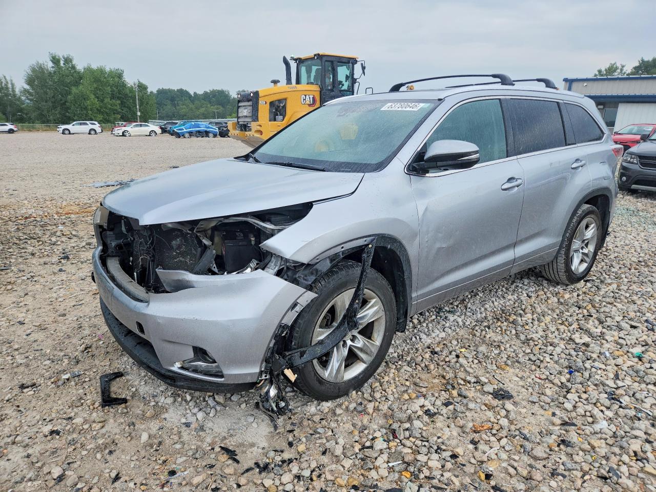 2014 Toyota Highlander Limited Platinum Silver vin: 5TDDKRFH4ES071736