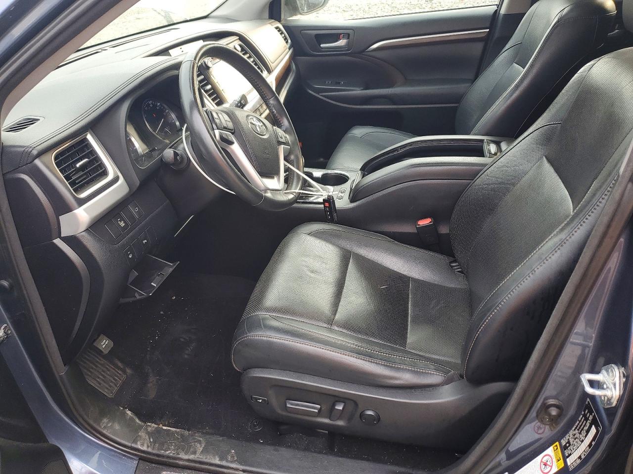 2015 Toyota Highlander Limited Синий vin: 5TDDKRFH4FS185706