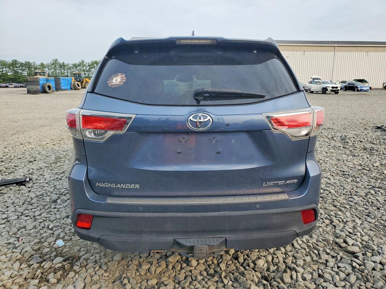 2015 Toyota Highlander Limited Синий vin: 5TDDKRFH4FS185706
