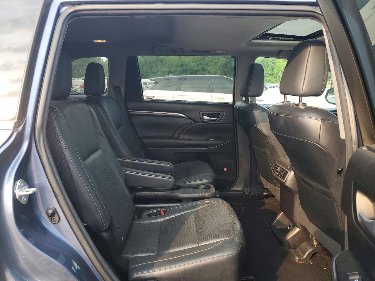 2015 Toyota Highlander Limited Синий vin: 5TDDKRFH4FS185706