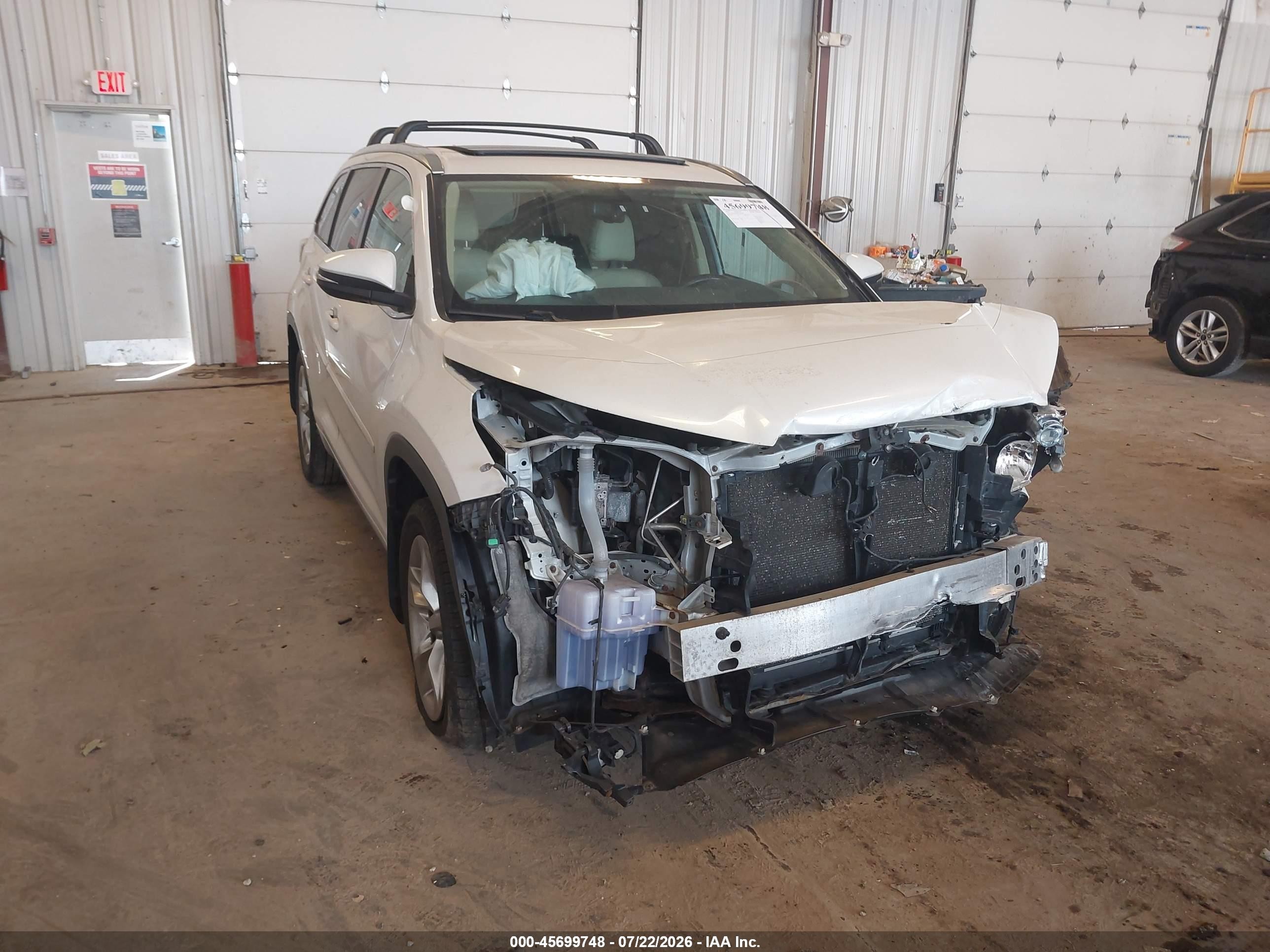 2015 Toyota Highlander Limited/ltd Platinum White vin: 5TDDKRFH4FS188749