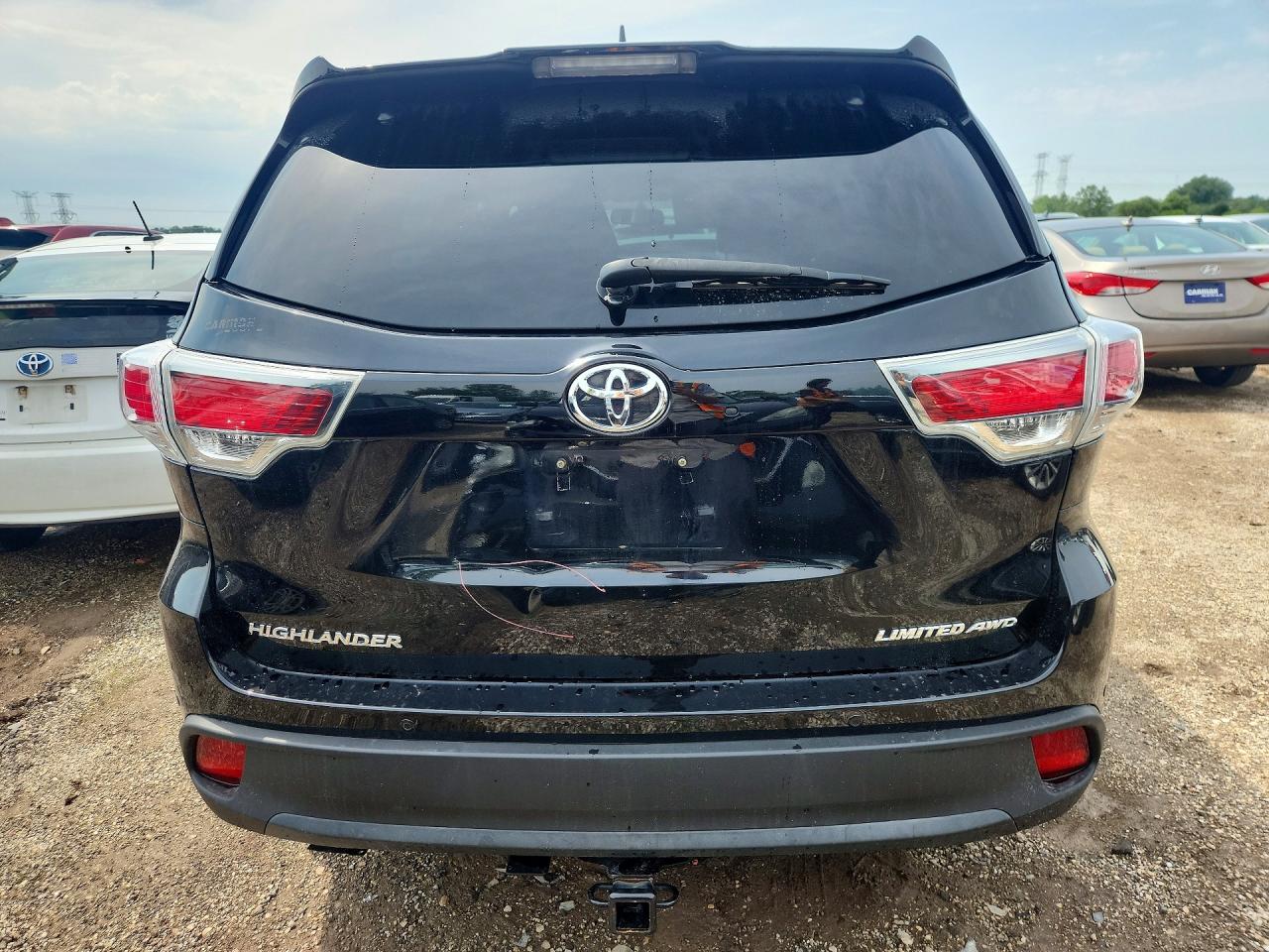 2015 Toyota Highlander Limited Black vin: 5TDDKRFH4FS198200