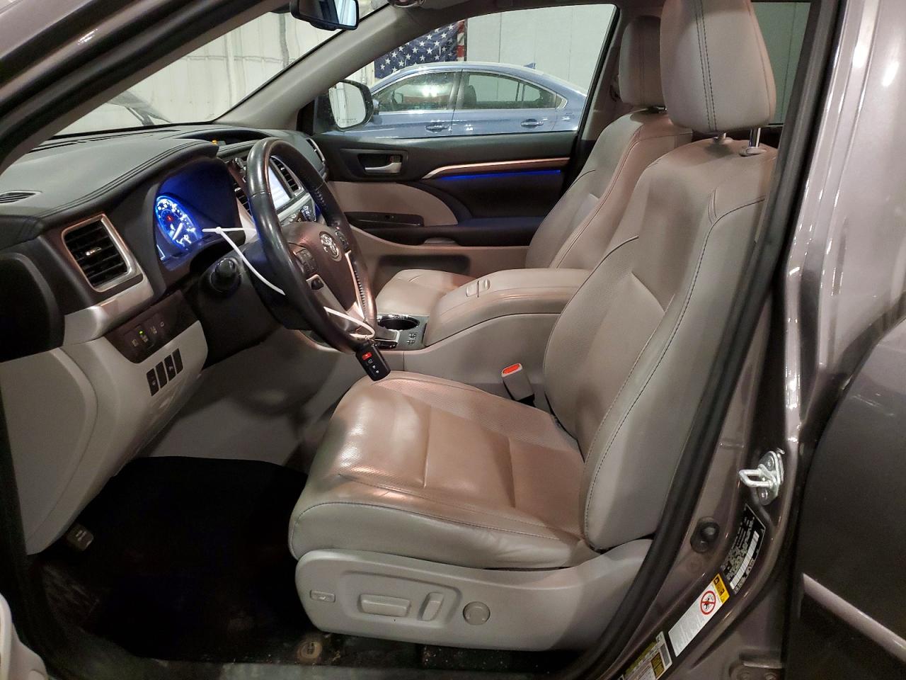 2015 Toyota Highlander Limited Gray vin: 5TDDKRFH4FS205873