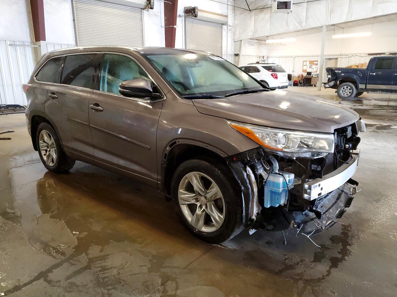2015 Toyota Highlander Limited Gray vin: 5TDDKRFH4FS205873