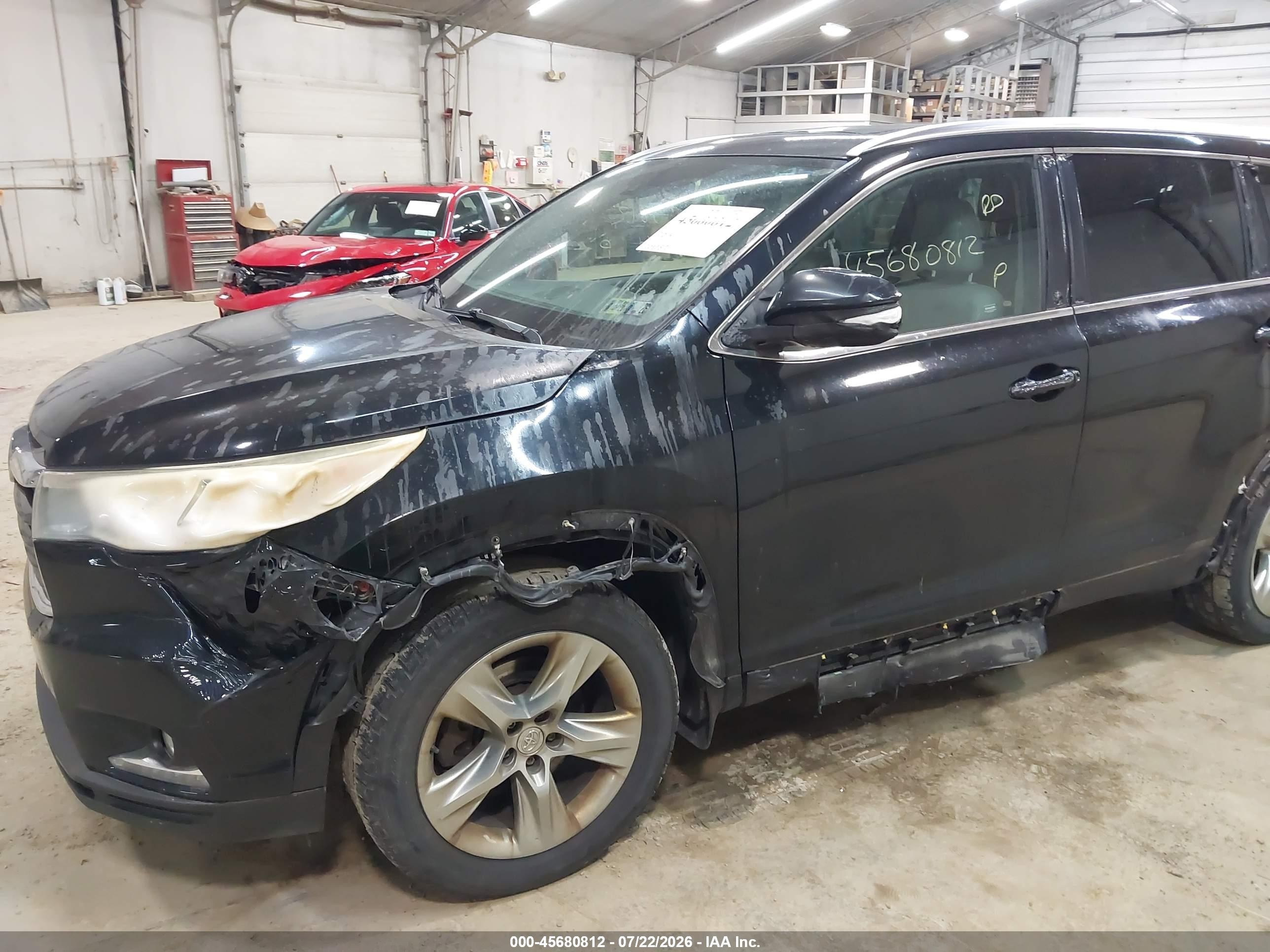 2014 Toyota Highlander Limited Platinum V6 Black vin: 5TDDKRFH5ES026689