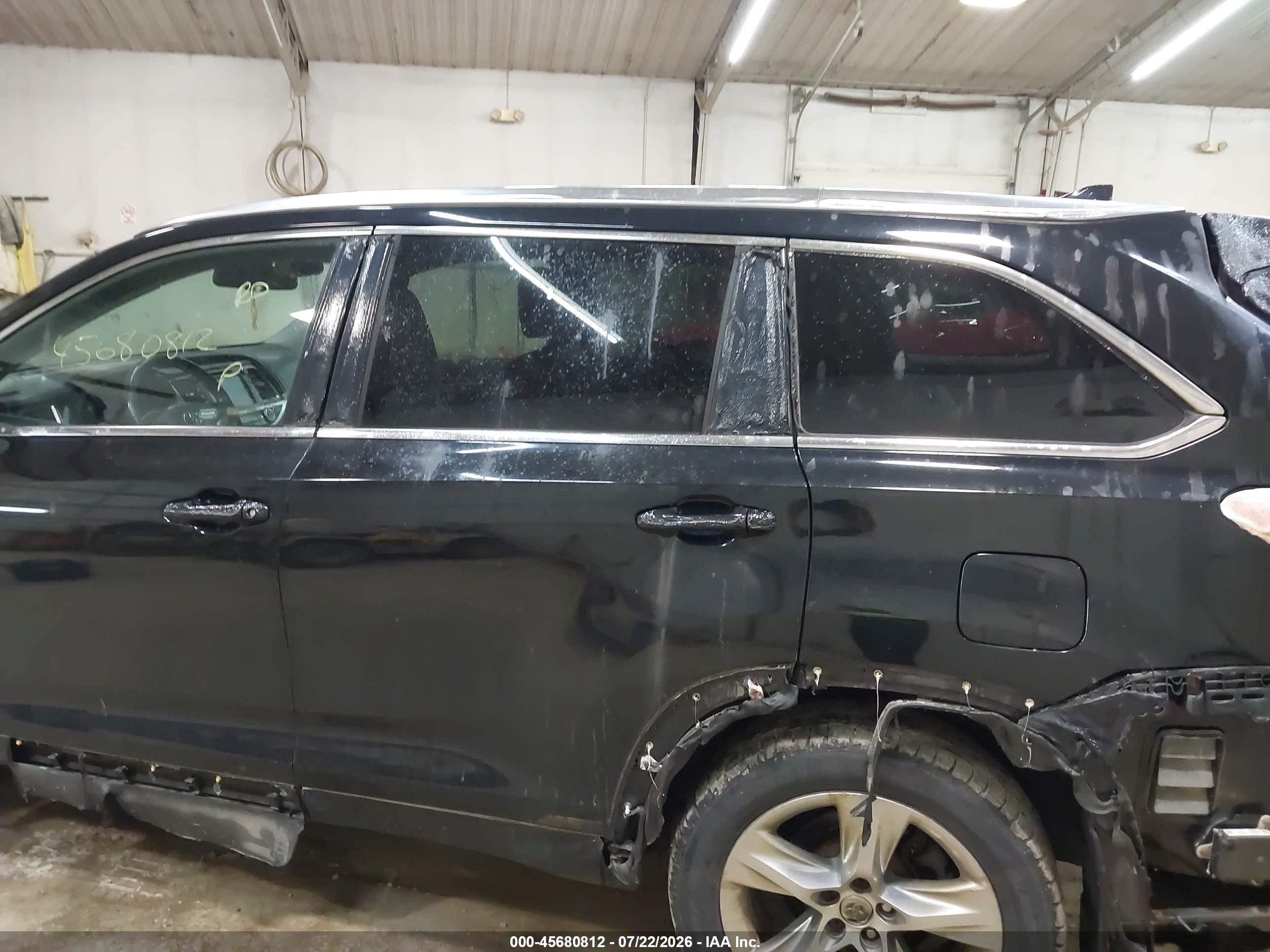 2014 Toyota Highlander Limited Platinum V6 Black vin: 5TDDKRFH5ES026689