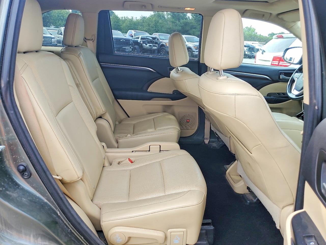 2014 Toyota Highlander Limited Зеленый vin: 5TDDKRFH5ES035344