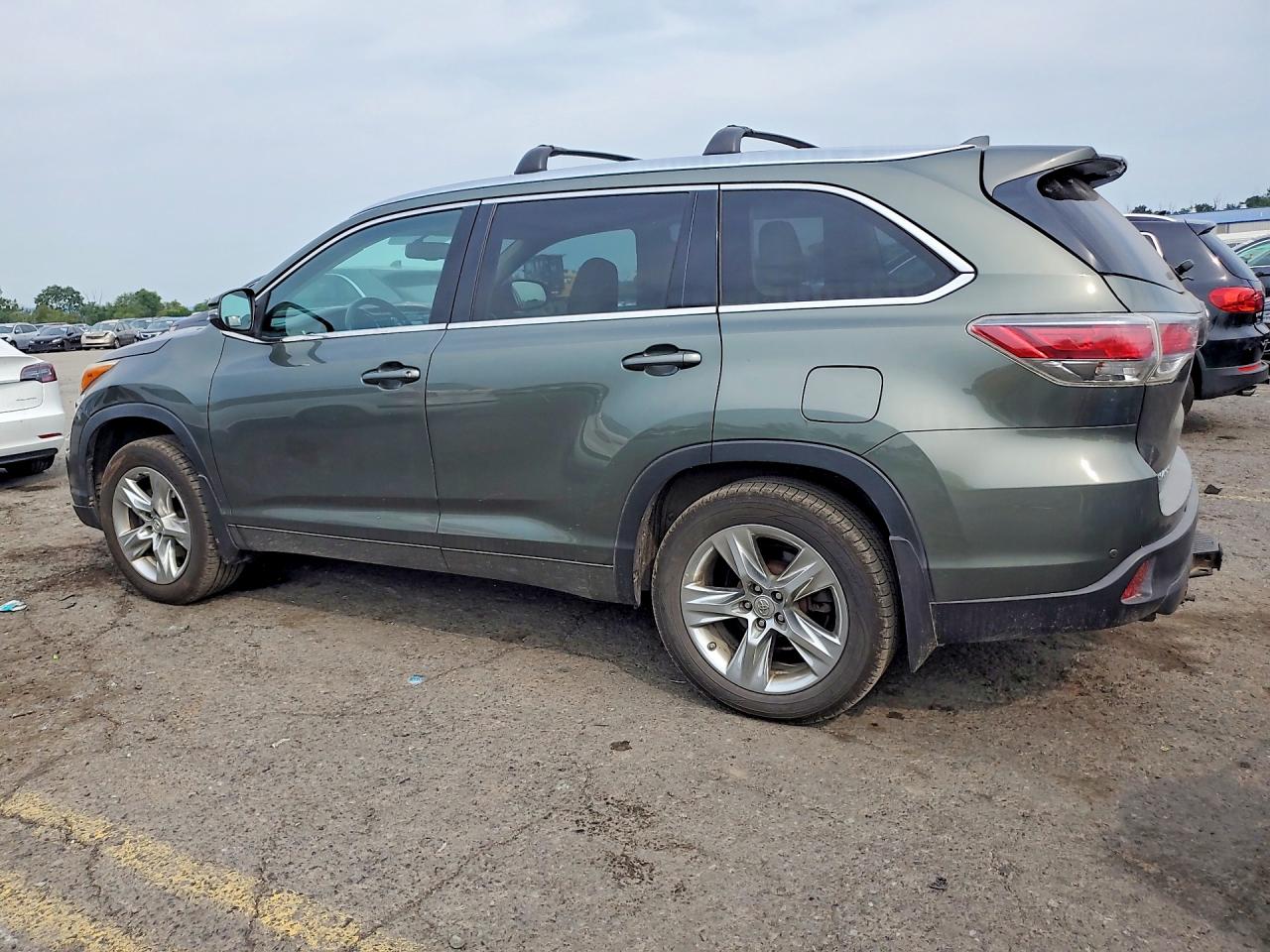 2014 Toyota Highlander Limited Зеленый vin: 5TDDKRFH5ES035344