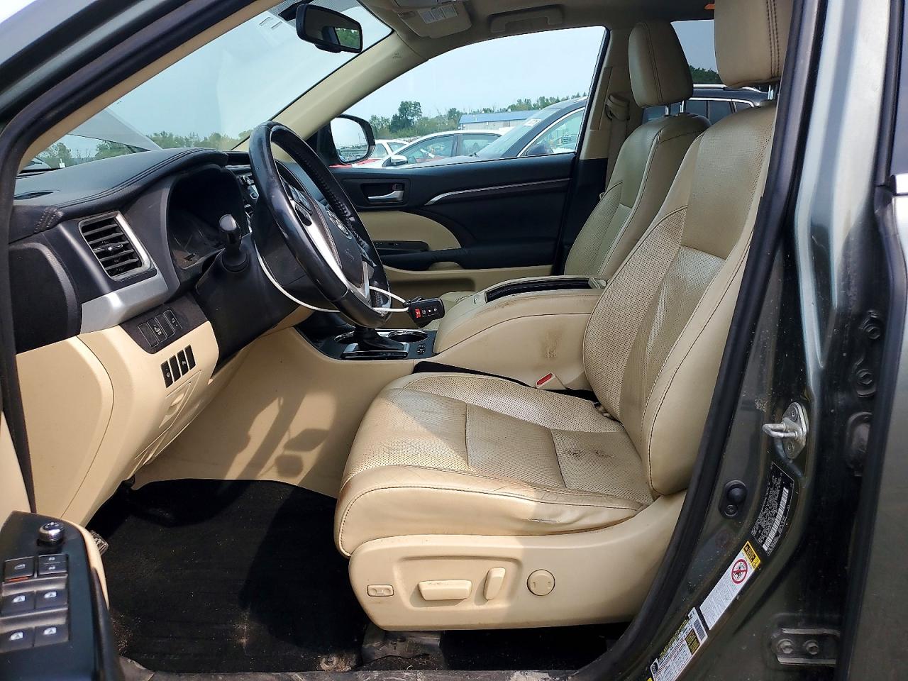 2014 Toyota Highlander Limited Зеленый vin: 5TDDKRFH5ES035344