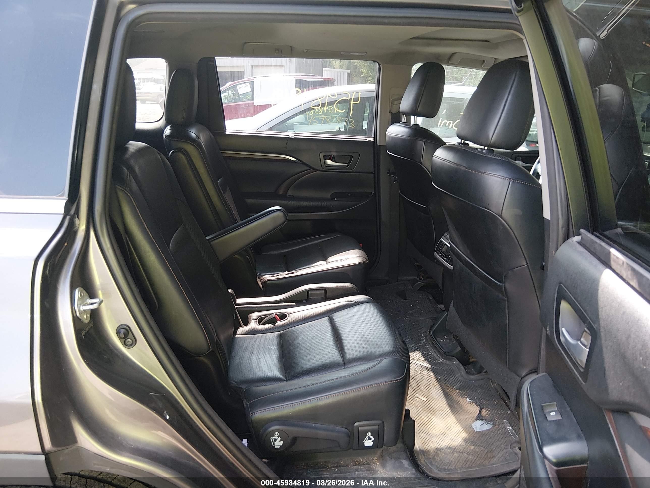 2014 Toyota Highlander Limited V6 Gray vin: 5TDDKRFH5ES054167