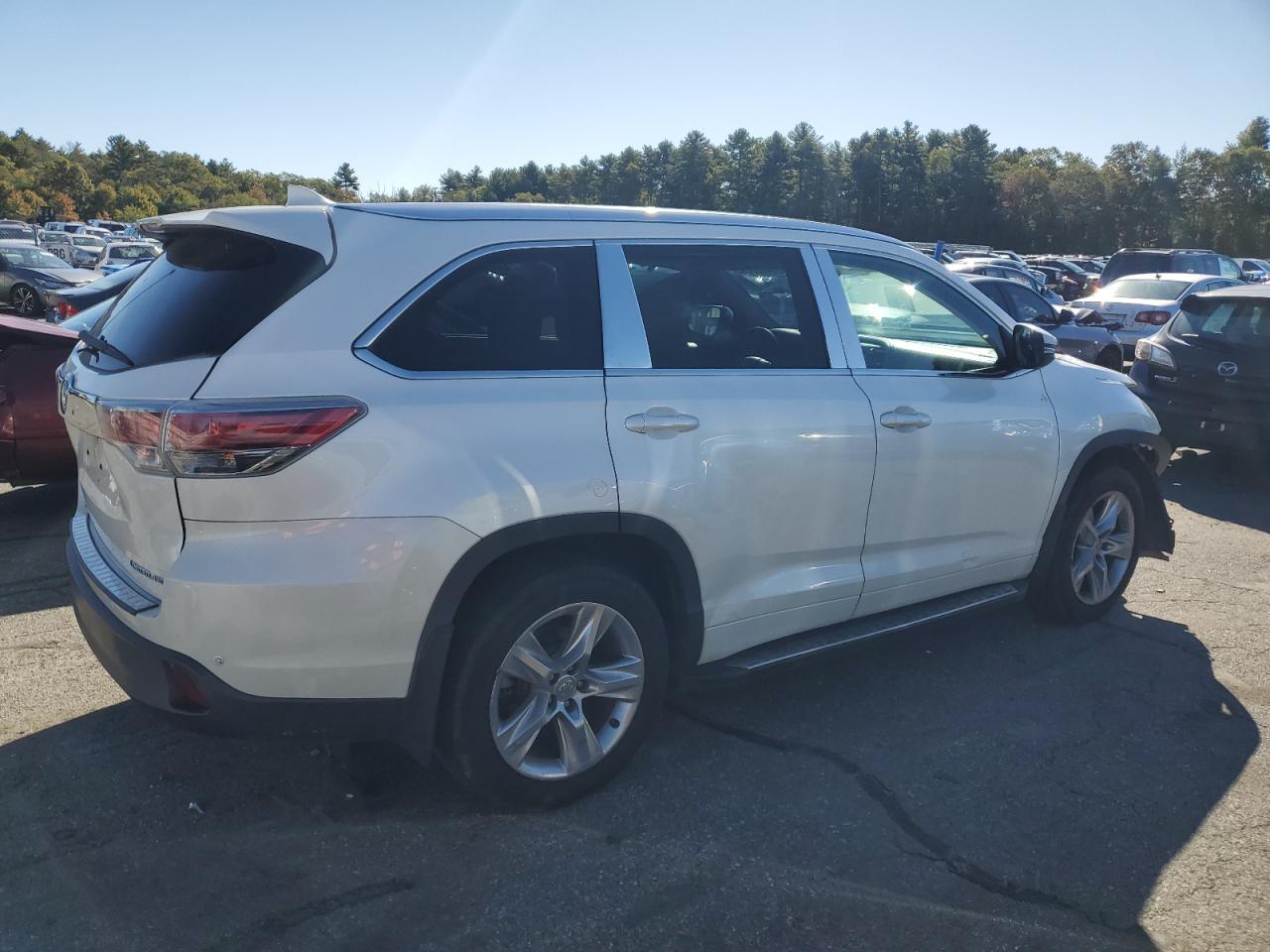 2014 Toyota Highlander Limited Белый vin: 5TDDKRFH5ES058879