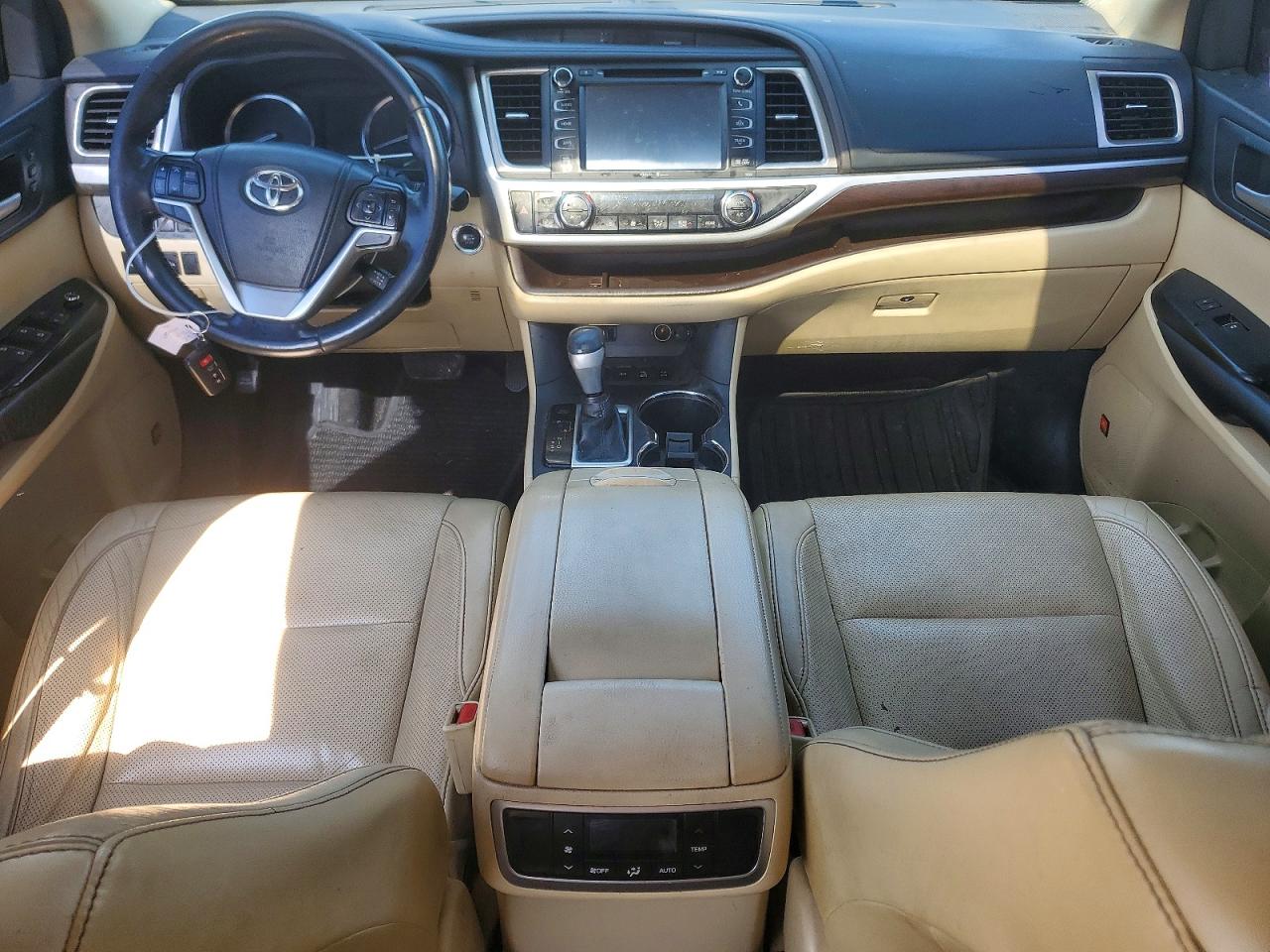 2015 Toyota Highlander Blue vin: 5TDDKRFH5FS088210