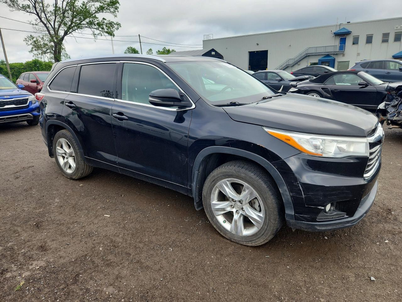 2015 Toyota Highlander Limited Черный vin: 5TDDKRFH5FS088420