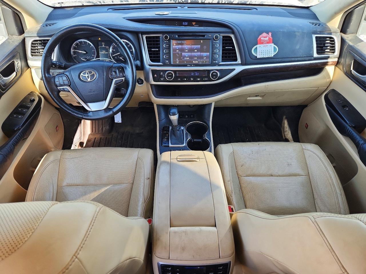 2015 Toyota Highlander Limited Platinum White vin: 5TDDKRFH5FS100789