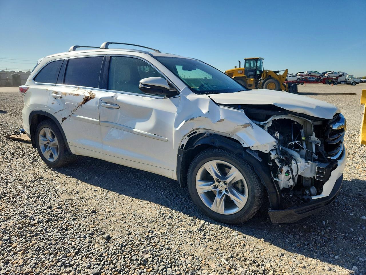 2015 Toyota Highlander Limited Platinum White vin: 5TDDKRFH5FS100789