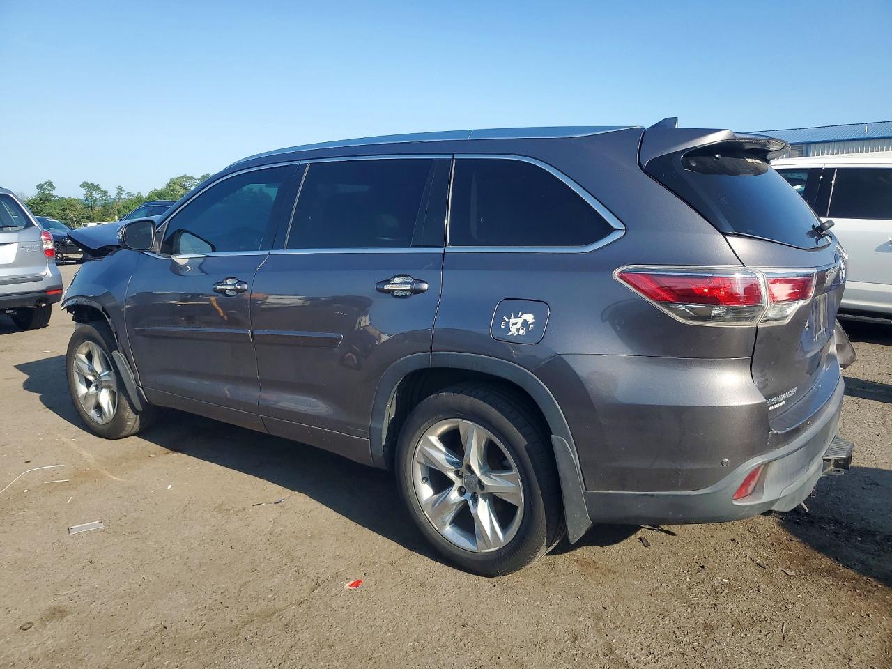 2015 Toyota Highlander Limited Gray vin: 5TDDKRFH5FS137521