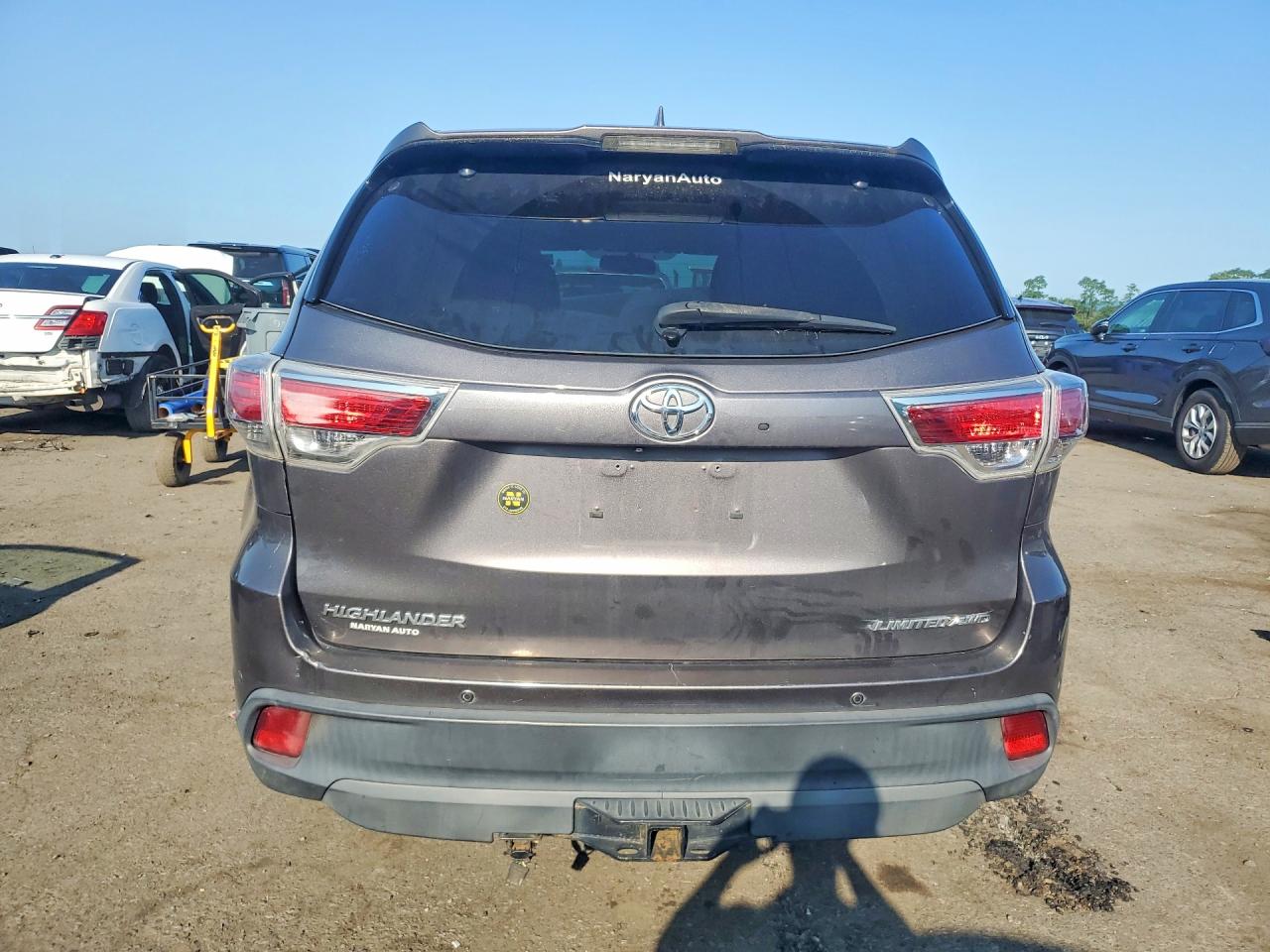 2015 Toyota Highlander Limited Gray vin: 5TDDKRFH5FS137521