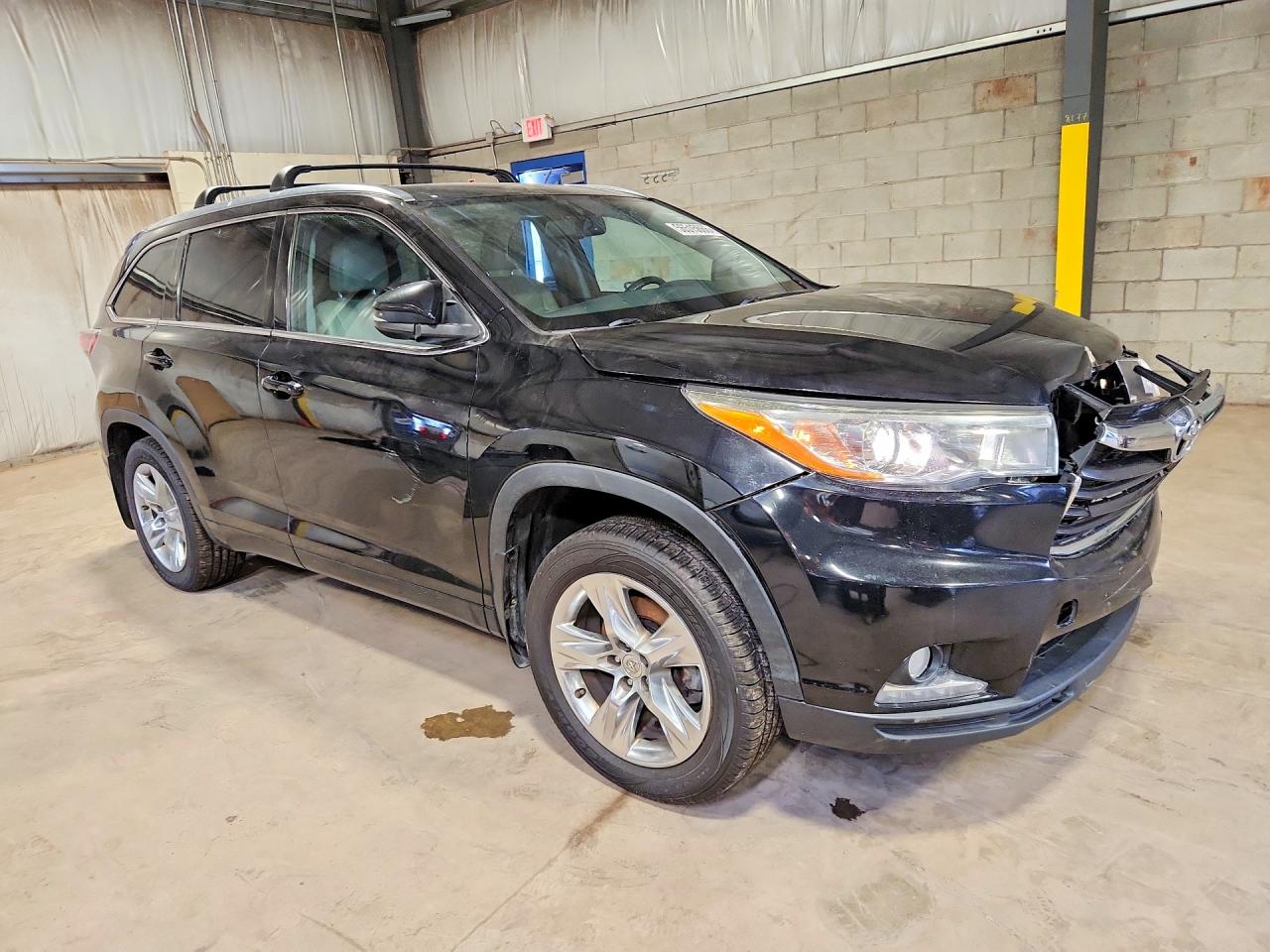 2015 Toyota Highlander Limited Black vin: 5TDDKRFH5FS154867
